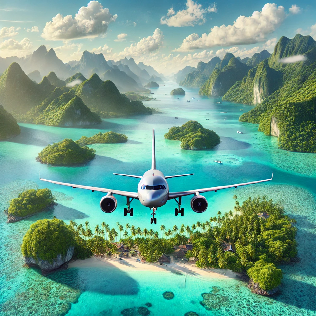 Airplane Simulator Island Travel Adventure